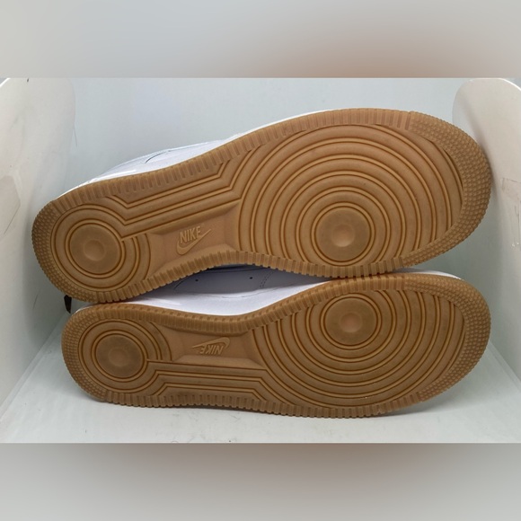 Nike Men's Air Force 1 '07 Low Shoes White/Gum Sole Size 12 - Picture 8 of 14